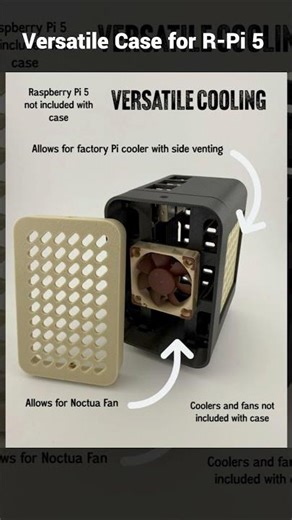 #raspberrypi 5 Case That Fits a Noctua Fan