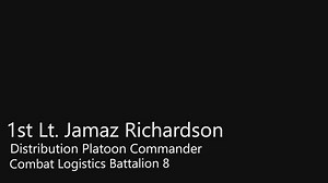 1st Lt. Jamaz Richardson, Combat Logistics Battalion 8, Technology Operational Experimentation Exercise 2022 (Interview)