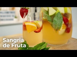 A MELHOR Sangria de Vinho Branco que já fiz! 🍹☀️