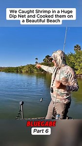 We Caught Shrimp in a Huge Dip Net and Cooked them on a Beautiful Beach (Catch Clean Cook) #bluegabe80 #virul #bluegabe #fish-001 | Momo-seafishing1 | Facebook