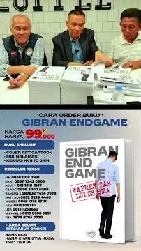 SIGNATURE OF THE 2ND BATCH OF 500 BOOKS BY GIBRAN ENDGAME: THE VICE PRESIDENT DIDN'T GRADUATE HIG...