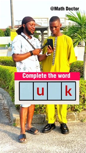96K views · 460 reactions | Complete the word? #knowledge | Math Doctor | Facebook