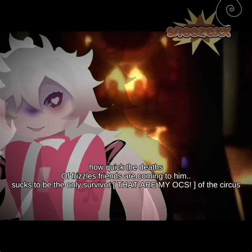 oh frizzle the guilt is building! || #clownoc #circus #oc #meme #angst