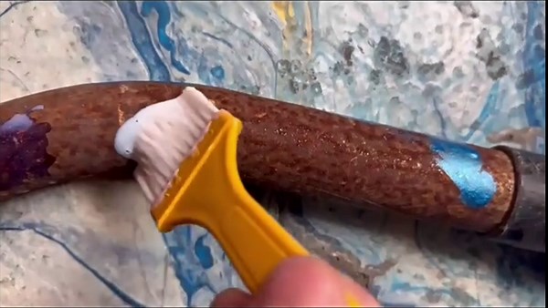 Rust Gel Rust Converter - 10.7 Fl Oz, Rust Remover for Metal, Anti Rust Paint with Brush, Eliminates Oxides from Aluminum, Cast Iron, and Steel (Grey,10.7 Fl Oz)