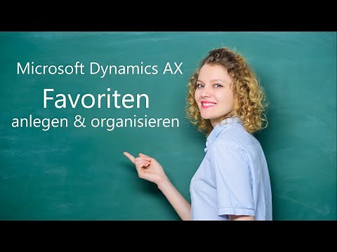 Microsoft Dynamics AX - Favoriten anlegen und organisieren