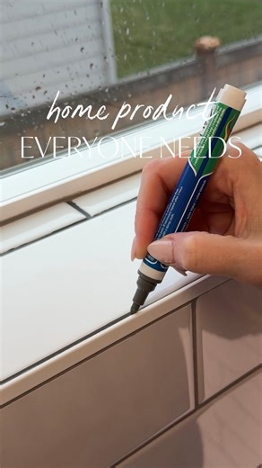 Lauren Hewitt | Cleaning | Home Organization | Amazon on Instagram: "Follow @do_it_with_hewitt and type “grout” and I’ll send you all the details!!!🩶✍🏼🖊️🩶 You can easily change the whole look of a room with the color of grout!!! - use this pen to paint and recolor your grout for a clean appearance - Ideal for the bathroom, kitchen, and any other room that has floor or ceiling tiles. - tackle small or large DIY projects - Non-toxic, water-based colorant that covers grubby grout stains making 
