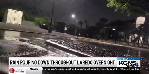 Overnight storm causes flooding and power outages in Laredo