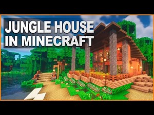 Minecraft: SURVIVAL JUNGLE HOUSE TUTORIAL | How to build in Minecraft