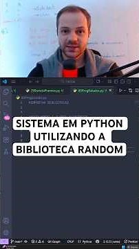 SISTEMA EM PYTHON COM A BIBLIOTECA RANDOM #programação