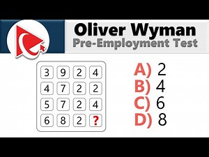 How to Pass OLIVER WYMAN PRE-EMPLOYMENT ASSESSMENT TEST - Questions and Answers with Solutions!