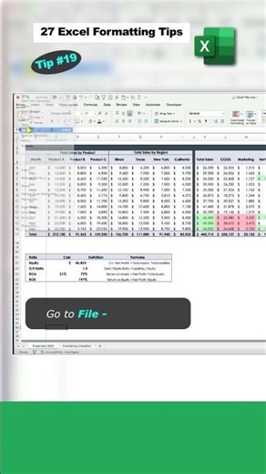 Excel Formatting Tips - Tip 19 - Save As the File in Excel #shorts