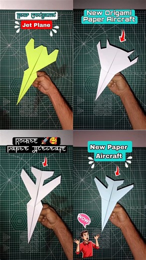 new viral papels toys 💯‼️ , how to make a paper jet planes tutorial, easy craft ideas #shorts #paper