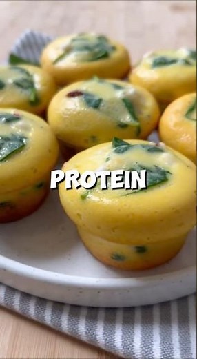 Healthy Egg Spinach Muffins #muffins #spinachegg #healthy