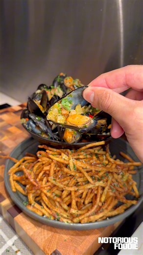 14M views · 327K reactions | Moules Frites  | Notorious Foodie | Facebook