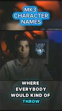 How Mortal Kombat 3 Characters Got Their Names 🤯 (Rare Behind the Scenes)