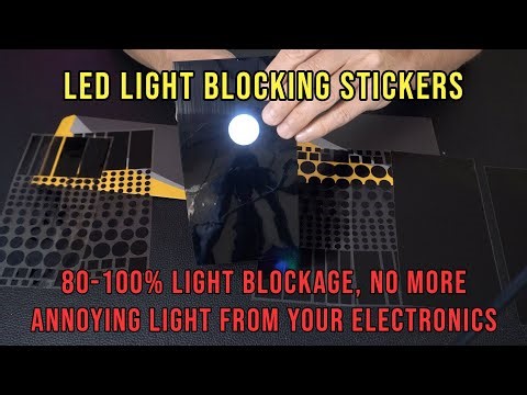 LED Light Blocking Stickers, Light Dimming LED Filters