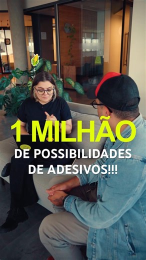 Mais de 1 milhão de combinações em adesivos personalizados! Isso mesmo que você leu 👀