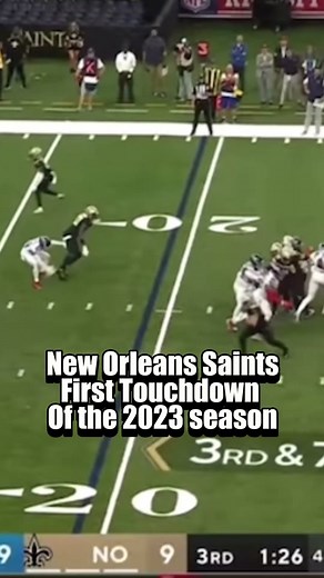 New Orleans Saints First and Last touchdown of the 2023 NFL Season #nfl#nflfootball#neworleanssaints#whodat#touchdown#2023nflseason#week18