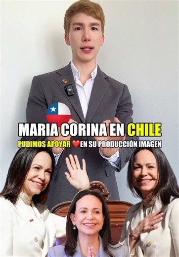 Producción de imagen para María Corina Machado en Chile