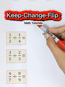 Dividing Fractions: Keep-Change-Flip ‼️ #MathHacks #MathTutor #mathtricks #fbreelsfypシ゚viralfbreelsfypシ゚viral #MathMadeSimple #mathmadeeasy #mathskills #Math #mathstricksshortcut #MathChallenge2025 #fbreelsfypシ゚viralシ #MathMadeEasy #mathtechnique #mathteachergon #Mathhack #FractionTricks #mathisfun #MathTrick #MathTutorials #basicmath #teachergon #akositeachergon #divisiontricks | Math Tutorials