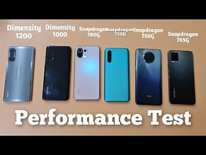 Performance Test || Dimensity 1200 vs SD780G vs Dimensity 1000 vs SD 750G vs SD 765G