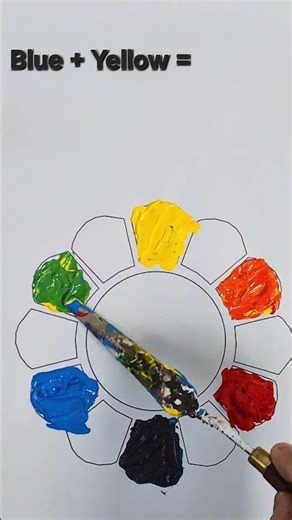 How to make satisfying rainbow color mixing #colormixing #satisfying #rainbowcolor