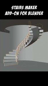 Create Procedural Stairs in Seconds with this Add-on for Blender #StairsMakerAddOn