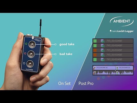 NanoLockit Logger - on-set logging that works like magic
