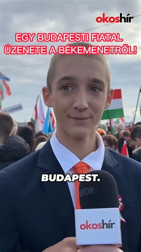 68K views · 4.6K reactions | EZT A VIDEÓT LÁTNOD KELL! Egy budapesti fiatal üzenete a Békemenetről! | Bohár Dániel - Riporter | Facebook