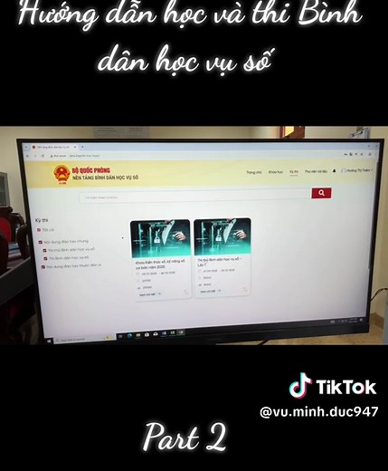 Hướng dẫn thi Bình Dân Học Vụ năm 2025