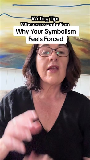 Writing Tip: Why Your Symbolism Feels Forced. If your symbolism feels heavy-handed, it’s often because you’re explaining it instead of letting it emerge. Strong symbols gain meaning through repetition, contrast, and context, not author Save this for later and follow for practical writing tips from an English teacher. #writingtips #authorsoftiktok #englishteacher #creativewriting