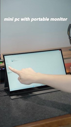 Mini PC with Portable Monitor