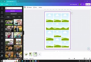 Funeral Heart Collage Program Template, Obituary Program Memorial Program Printable Funeral Service Foldable Funeral Program , CANVA - Etsy