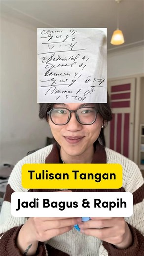 Cara melatih tulisan tangan jadi bagus dan rapih. #belajarsemenit #edukasi #sekolah