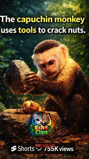This Cute Monkey Has a Terrifying Trick… 🐒😱 | Capuchin Monkey Facts