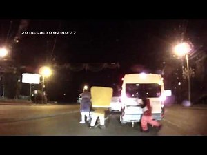 Gangster Disney Characters beat up RUSSIAN DRIVER FIGHT !
