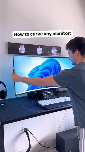 Make Normal Display to Curve Display #tech #funny #shorts