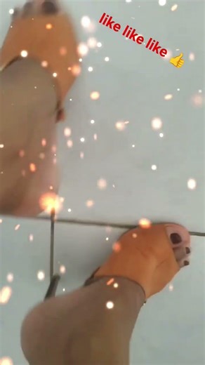 Beautiful Red Toenails and Mule Heels