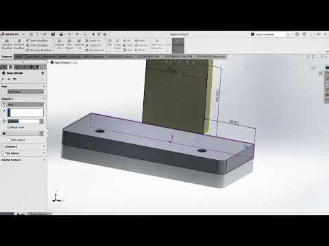 Solidworks_Features ! Tutorial01_Extrude Bose & Cut
