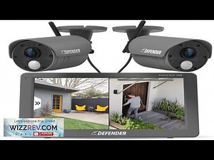 Defender PhoenixHD Wireless Security Camera System with 10.1 Touchscreen Monitor 2 HD