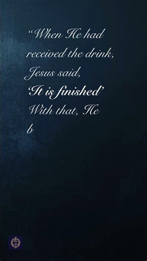 'It Is Finished' ✝️ | John 19:30 #jesus #bibleverse #faith #christian
