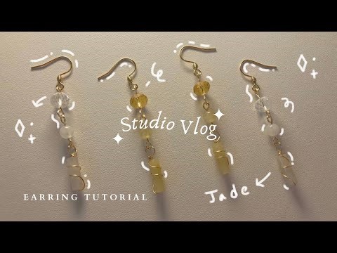 How to make Bead Earrings w/ Beebeecraft Supplies | Studio Vlog #26