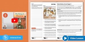 Interactive PDF and Video Reading Comprehension : Ancient Egypt Activity Pack 2 (7-11)