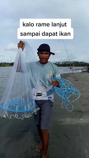 perdana menjala ikan, jala model jamanau#salamsatuhobi #jala #menjala