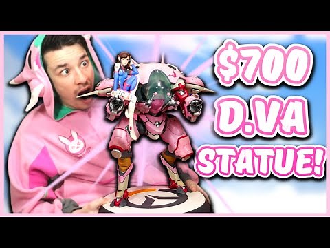 I UNBOXED THE OVERWATCH D.VA STATUE
