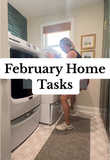 Ready to stay on top of your home tasks this February? 🏡 I’ve got you covered with a checklist of everything you need to tackle around the house this month. ✅ Check out my digital guide for tutorials for each of these tasks!
