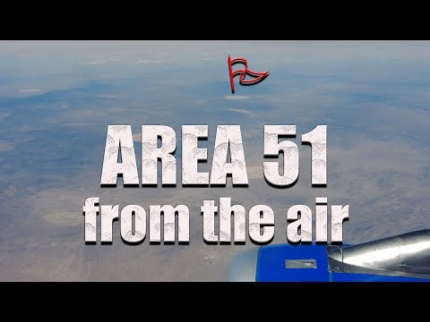 Area 51 & Groom Lake aerial view from a United Airlines flight