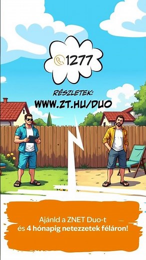 A szomszéd netje mindig zöldebb? A ZNET Duo-val 50%-kal olcsóbb a sajátod!
