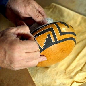 35K views · 447 reactions | Adding the white outlines to my Show Low Polychrome pot. I have read that archaeologists think the white was put down first, I am going to have to think hard about that one because this way makes more sense to me. | Andy Ward's Ancient Pottery | Facebook