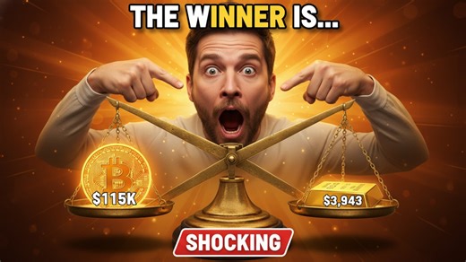 Bitcoin vs. Gold: Which Investment Should You Choose? Bitcoin just hit $115,000 and gold reached $3,943 per ounce! Which one should YOU actually buy at these levels? Here's the math, the risks, and the truth. 🔥 WHAT YOU'LL DISCOVER: • Real performance: $10K in gold vs Bitcoin over 10 years • Bitcoin crashed 80% THREE TIMES - could you survive? • The ONE scenario where gold destroys Bitcoin • Why I own BOTH (65/35 split explained) • Age-based strategy: What to buy at 25 vs 55 Bitcoin $115K vs Go